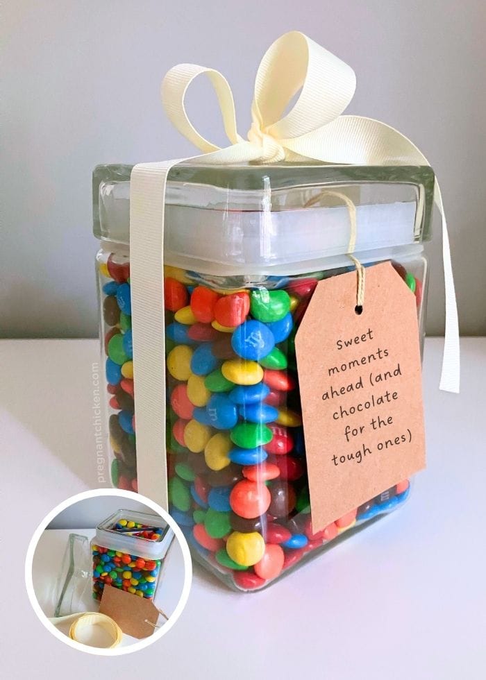 candy gift card treat jar