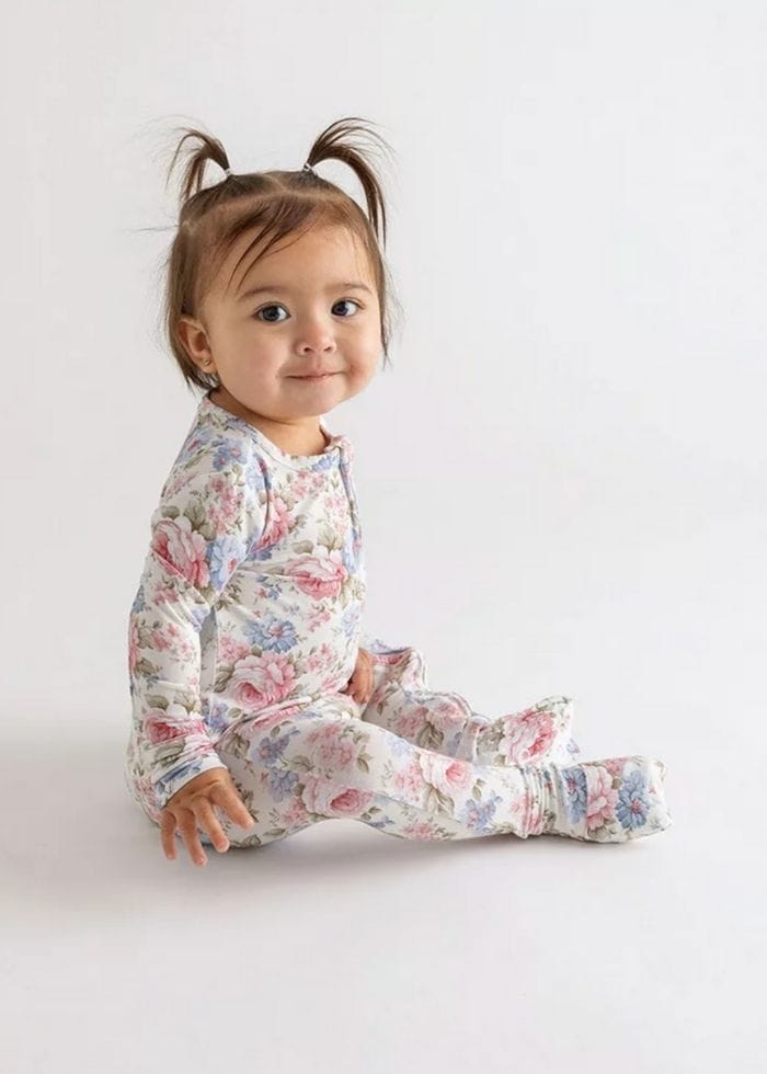 baby in posh peanut pajamas