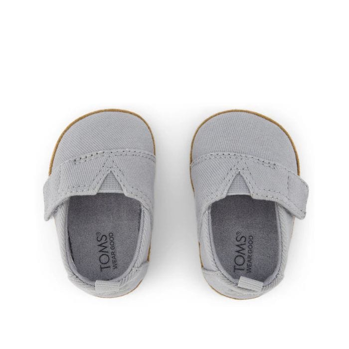 toms gray crib shoes