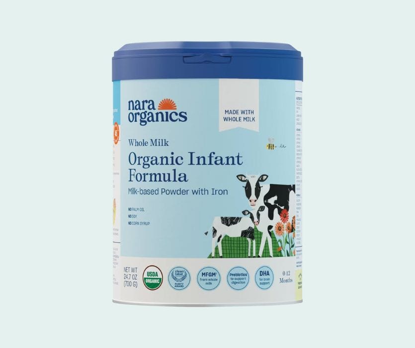 Nara Organics Whole Milk Infant Formula
