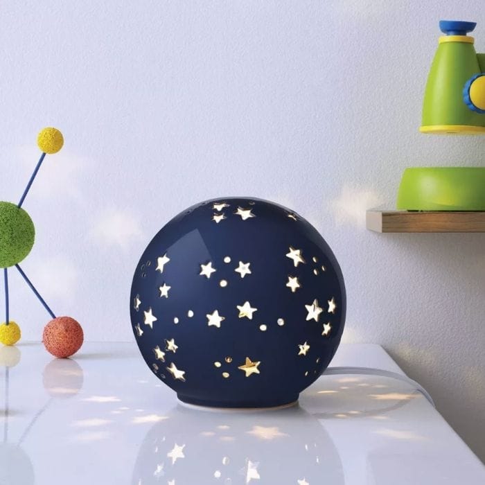 star night light in a baby's nursery