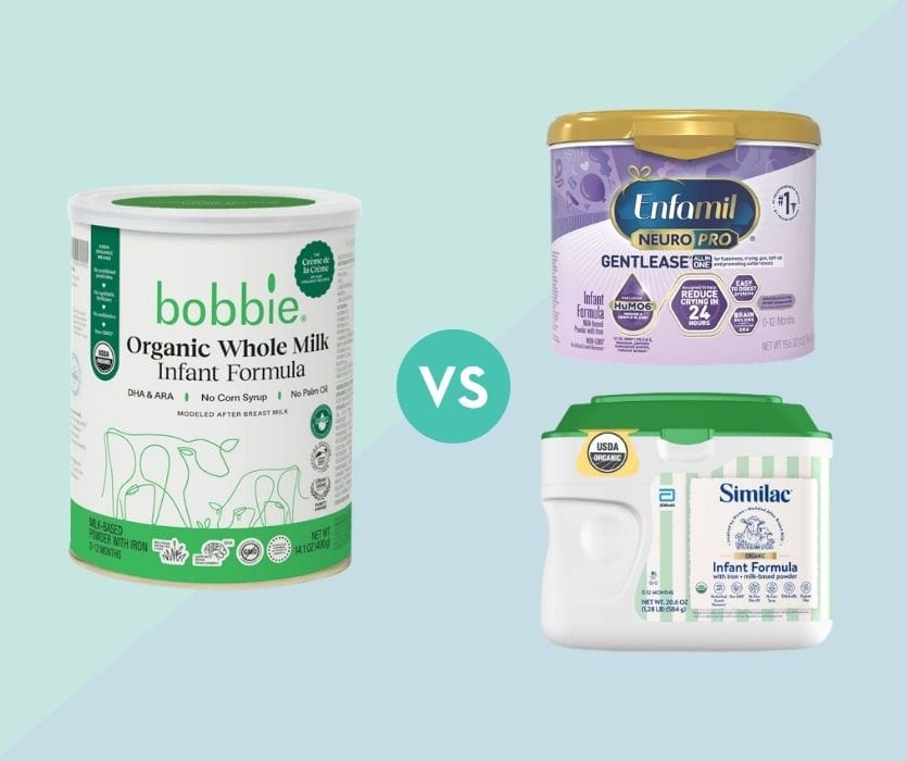 Bobbie vs. Similac and Enfamil