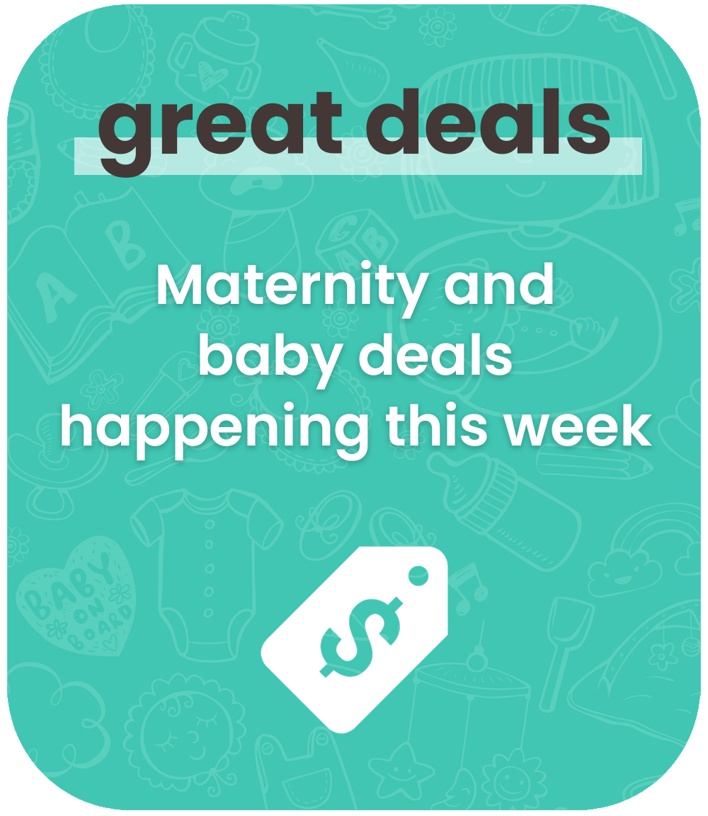 maternity and baby deals happening this week