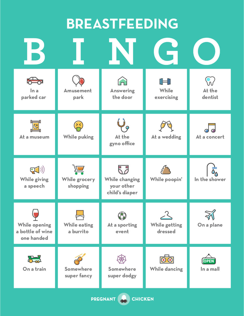 Breastfeeding Bingo