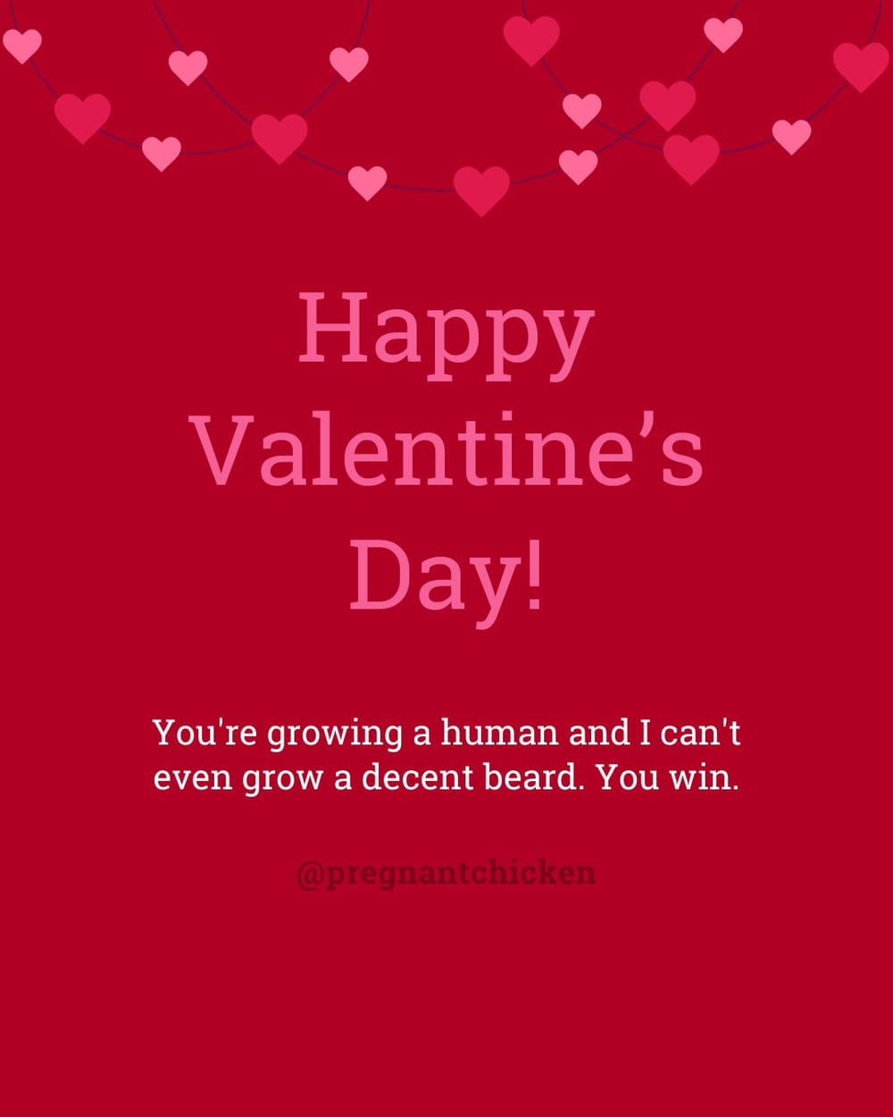 Valentine's Day Notes for Pregnant Women