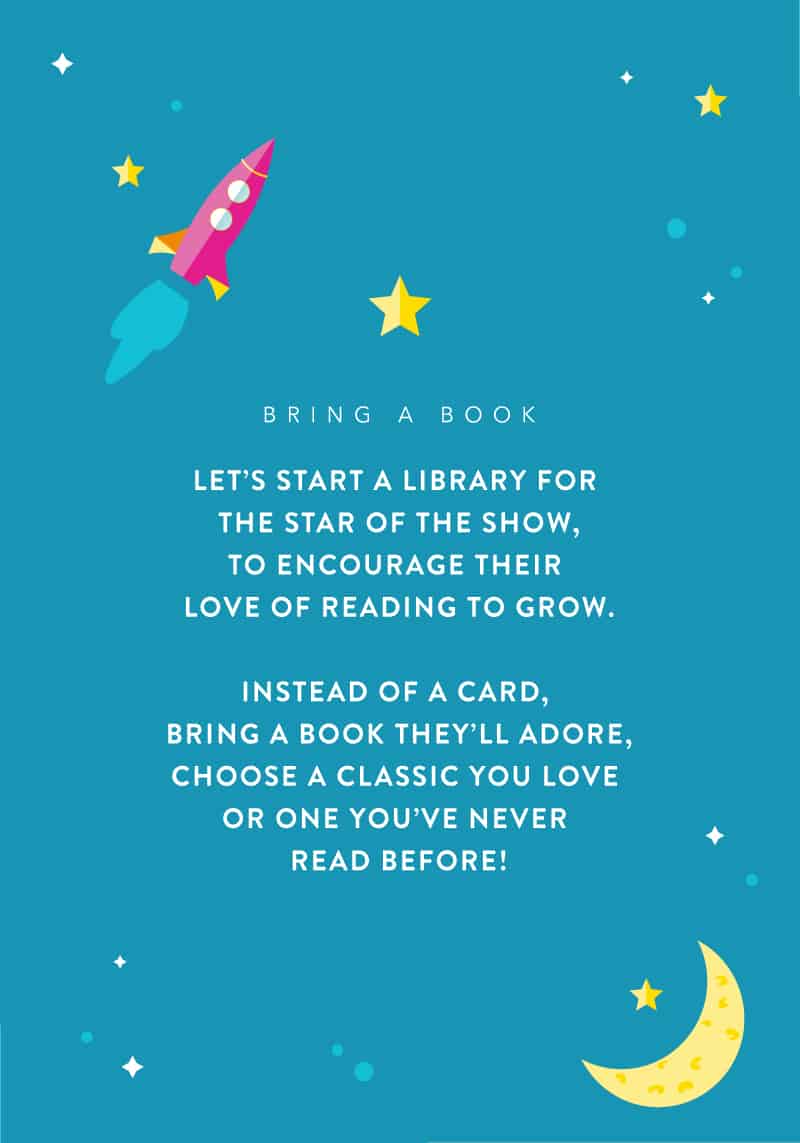 Free Printable ‘Bring a Book’ Baby Shower Inserts