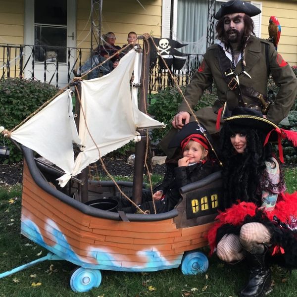 16 Wagon Halloween Costume Ideas PirateShip Wagon Costume