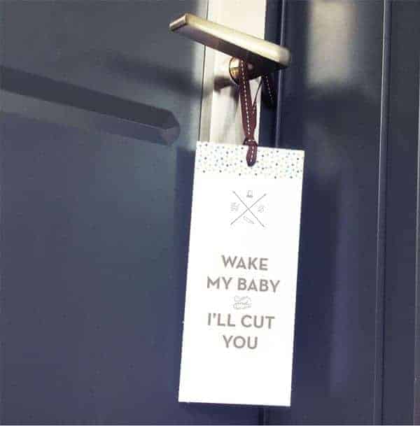 Funny Door Hangers for Little Boys - Etc Paper Products